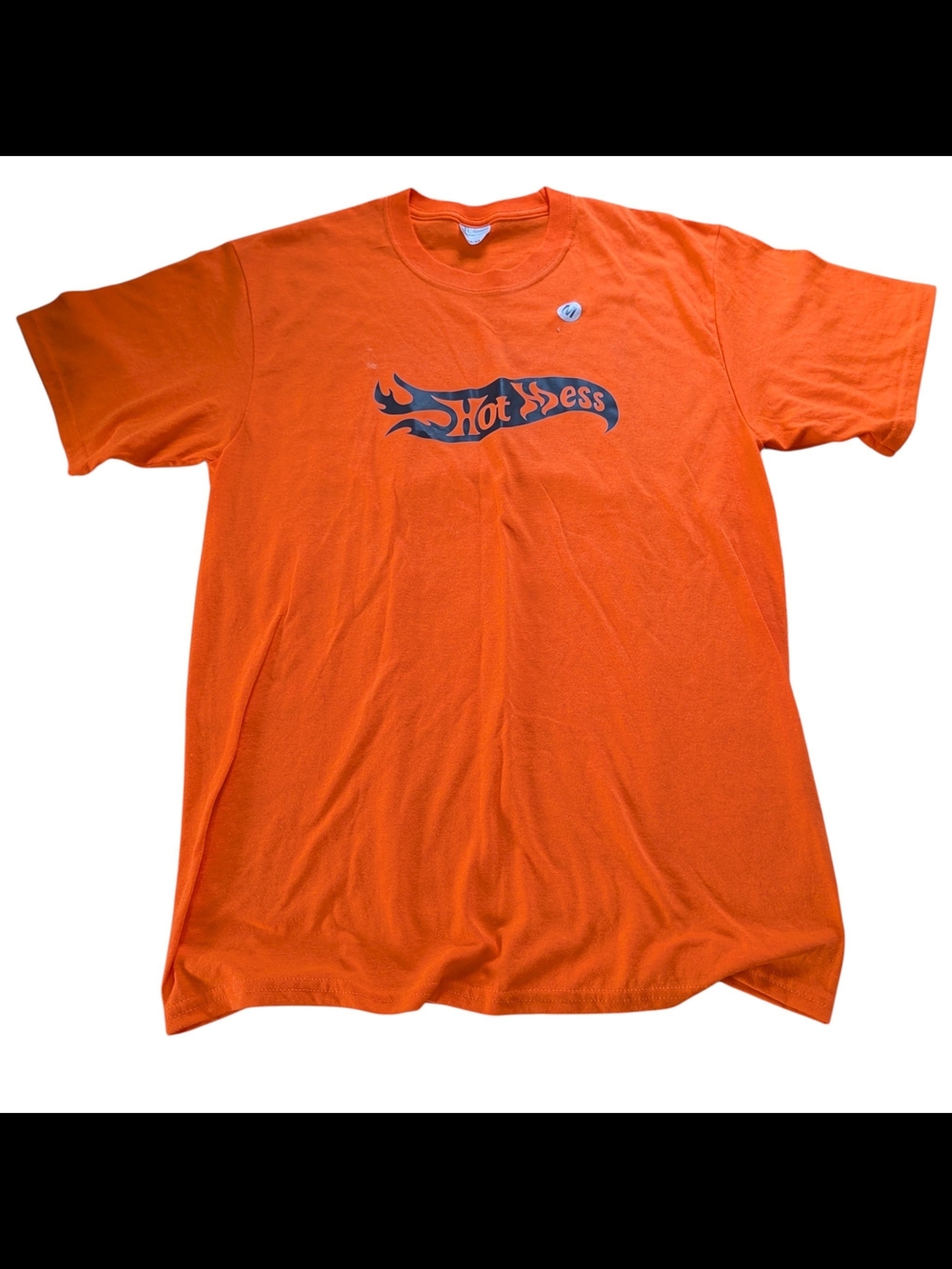 Hot Mess Orange Graphic Short Sleeve Tee - Women